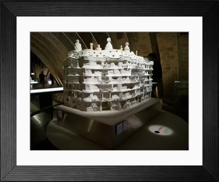 Framed Print : Model of La Pedrera, Barcelona, Spain, 2020. Creator: Ethel Davies Framed Print : Model of La Pedrera, Barcelona, Spain, 2020. Creator: Ethel Davies