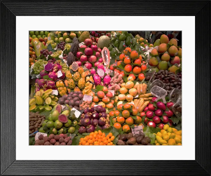 Framed Print : Fruit and vegetables at La Bouqueria, Barcelona, Spain, 2020. Creator: Ethel Davies Framed Print : Fruit and vegetables at La Bouqueria, Barcelona, Spain, 2020. Creator: Ethel Davies