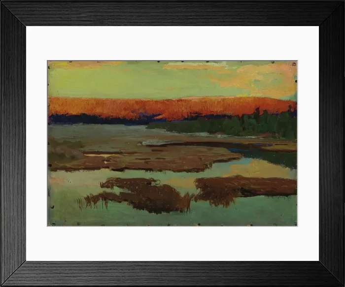 Framed Print : Landscape from Lapland, Summer Night, 1898. Creator: Gabriel Engberg Framed Print : Landscape from Lapland, Summer Night, 1898. Creator: Gabriel Engberg