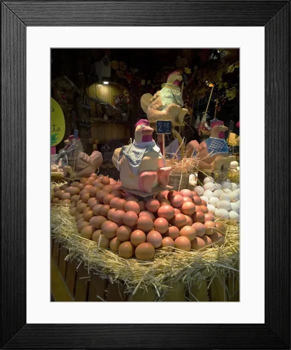 Framed Print : An egg display at La Bouqueria, Barcelona, Spain, 2020. Creator: Ethel Davies Framed Print : An egg display at La Bouqueria, Barcelona, Spain, 2020. Creator: Ethel Davies