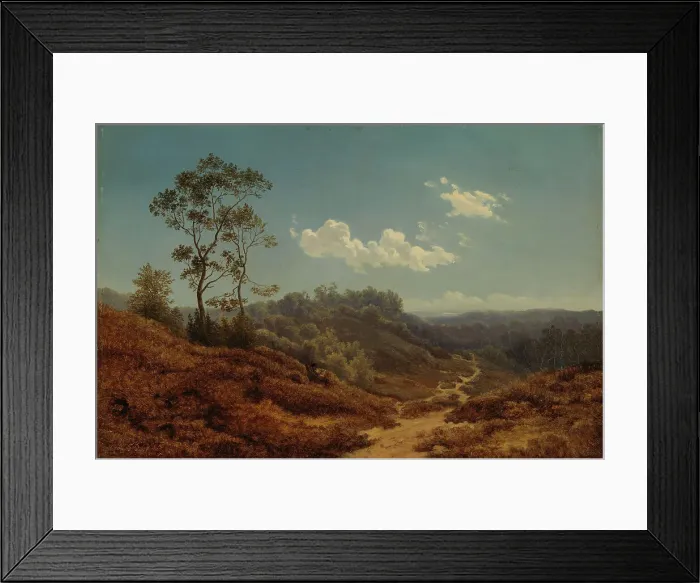 Framed Print : Landscape Study, a copy after Albert Flamm, 1858. Creator: Augusta Soldan Framed Print : Landscape Study, a copy after Albert Flamm, 1858. Creator: Augusta Soldan
