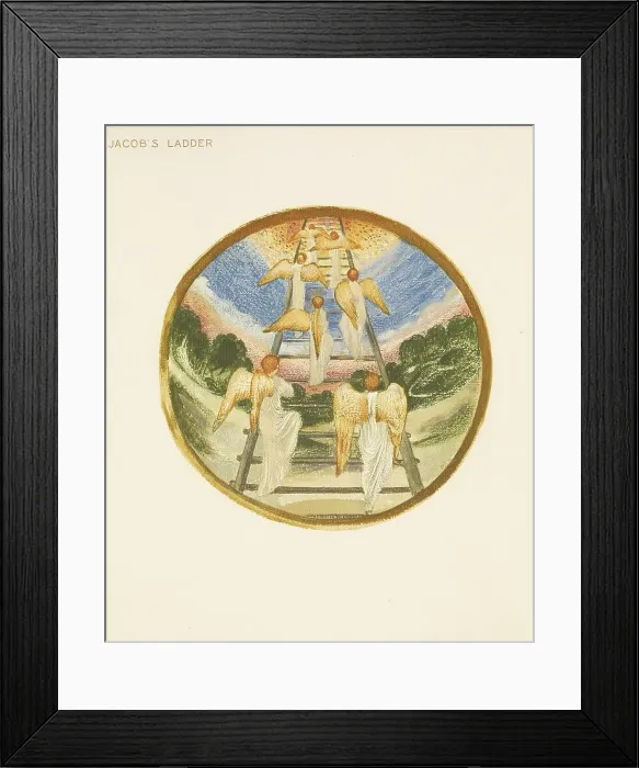 Framed Print : The Flower Book - Jacob's Ladder, 1905. Creator: Sir Edward Coley Burne-Jones Framed Print : The Flower Book - Jacob's Ladder, 1905. Creator: Sir Edward Coley Burne-Jones