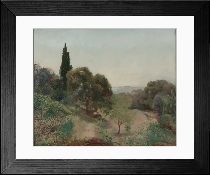 Framed Print : Landscape (Villa Chauve), 1884. Creator: Emile Bastien-Lepage Framed Print : Landscape (Villa Chauve), 1884. Creator: Emile Bastien-Lepage