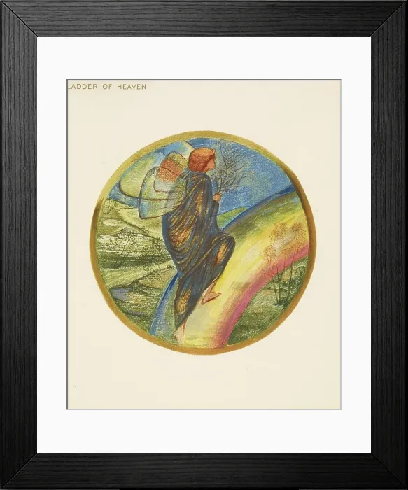 Framed Print : The Flower Book- Ladder of Heaven, 1905. Creator: Sir Edward Coley Burne-Jones Framed Print : The Flower Book- Ladder of Heaven, 1905. Creator: Sir Edward Coley Burne-Jones