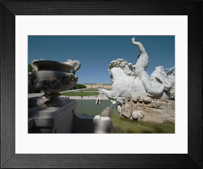 Framed Print : The elaborate fountain in the gardens of Schonbrunn, Vienna, Austria, 2022. Creator: Ethel Davies Framed Print : The elaborate fountain in the gardens of Schonbrunn, Vienna, Austria, 2022. Creator: Ethel Davies