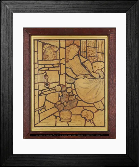 Framed Print : The Song of Solomon - I Sleep, but my Heart waketh, 1862. Creator: Sir Edward Coley Burne-Jones Framed Print : The Song of Solomon - I Sleep, but my Heart waketh, 1862. Creator: Sir Edward Coley Burne-Jones