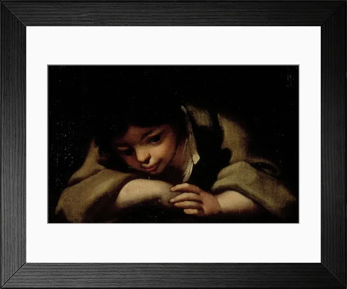 Framed Print : A boy resting, c1600. Creator: Bartolomeo Schedoni Framed Print : A boy resting, c1600. Creator: Bartolomeo Schedoni