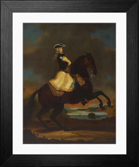 Framed Print : Charles XII, King of Sweden, c1698. Creator: David Klocker Ehrenstrahl