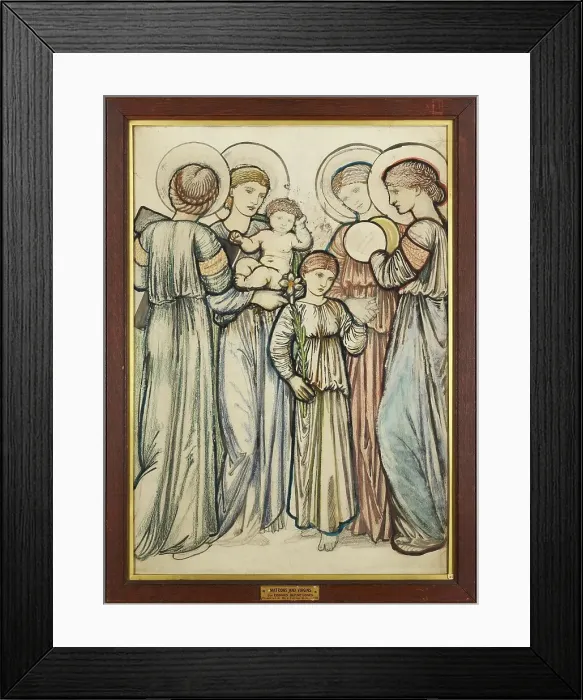 Framed Print : Angels and Children, 1865. Creator: Sir Edward Coley Burne-Jones Framed Print : Angels and Children, 1865. Creator: Sir Edward Coley Burne-Jones