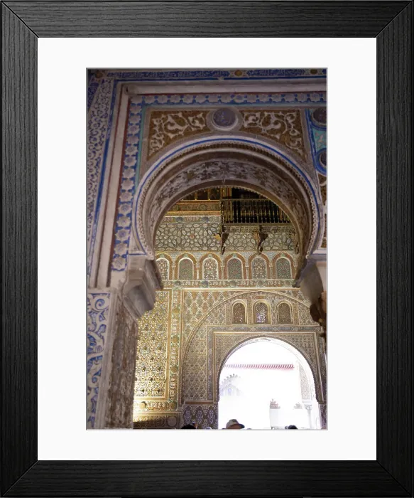 Framed Print : Interior of the Royal Alcazar of Seville, the royal palace prevously a citadel, Spain, 2023. Creator: Ethel Davies Framed Print : Interior of the Royal Alcazar of Seville, the royal palace prevously a citadel, Spain, 2023. Creator: Ethel Davies