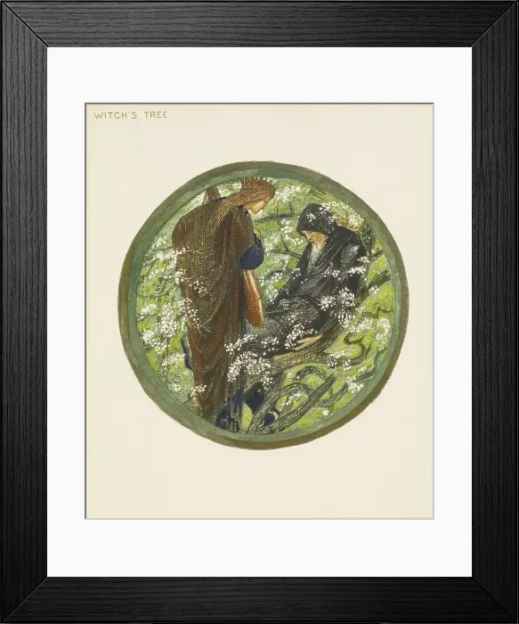 Framed Print : The Flower Book - Witch's Tree, 1905. Creator: Sir Edward Coley Burne-Jones Framed Print : The Flower Book - Witch's Tree, 1905. Creator: Sir Edward Coley Burne-Jones