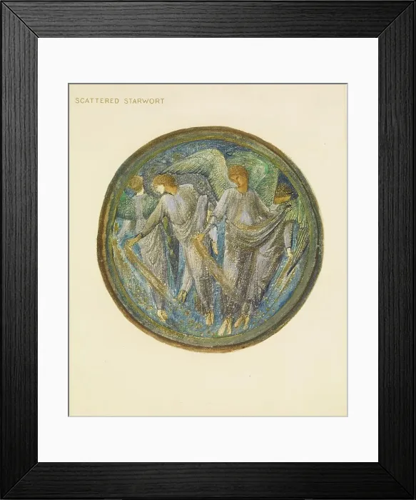 Framed Print : The Flower Book - Scattered Starwort, 1905. Creator: Sir Edward Coley Burne-Jones Framed Print : The Flower Book - Scattered Starwort, 1905. Creator: Sir Edward Coley Burne-Jones