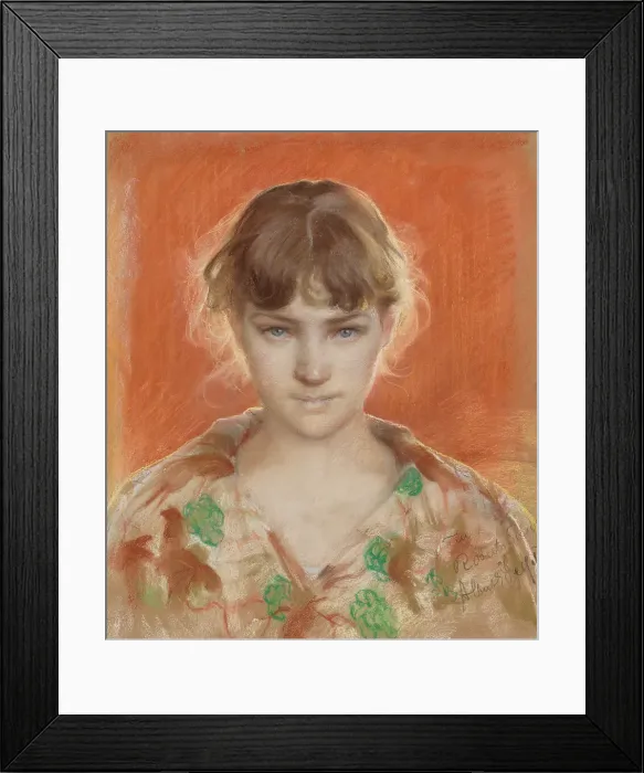 Framed Print : Parisian Model in a Dressing Gown (Parisian Model in Robe), 1885. Creator: Albert Edelfelt Framed Print : Parisian Model in a Dressing Gown (Parisian Model in Robe), 1885. Creator: Albert Edelfelt