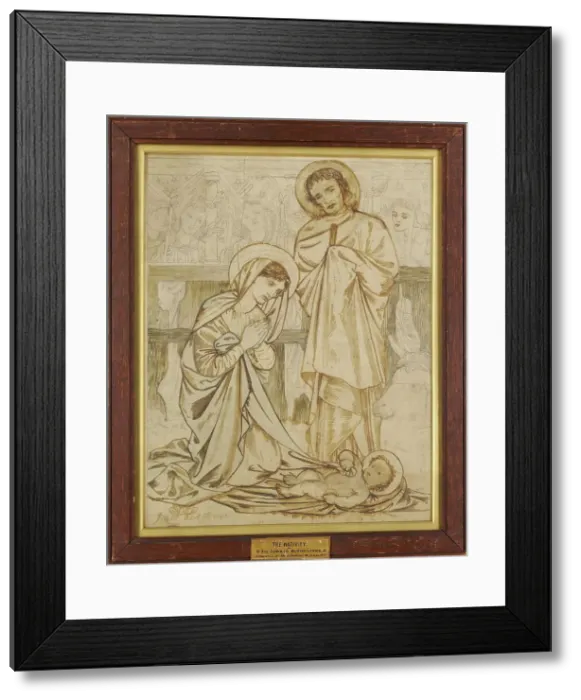 Framed Print : The Nativity, 1864-5. Creator: Sir Edward Coley Burne-Jones Framed Print : The Nativity, 1864-5. Creator: Sir Edward Coley Burne-Jones