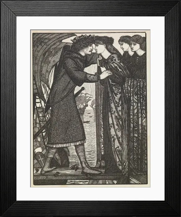 Framed Print : King Sigurd the Crusader - A Norse Saga, 1862. Creator: Dalziel Brothers Framed Print : King Sigurd the Crusader - A Norse Saga, 1862. Creator: Dalziel Brothers