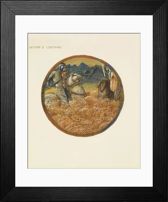 Framed Print : The Flower Book - Saturn's Loathing, 1905. Creator: Sir Edward Coley Burne-Jones Framed Print : The Flower Book - Saturn's Loathing, 1905. Creator: Sir Edward Coley Burne-Jones
