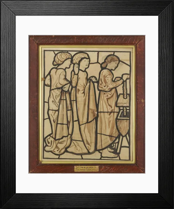 Framed Print : The Song of Solomon - My Mother's Children were angry with me, 1862-3. Creator: Sir Edward Coley Burne-Jones Framed Print : The Song of Solomon - My Mother's Children were angry with me, 1862-3. Creator: Sir Edward Coley Burne-Jones