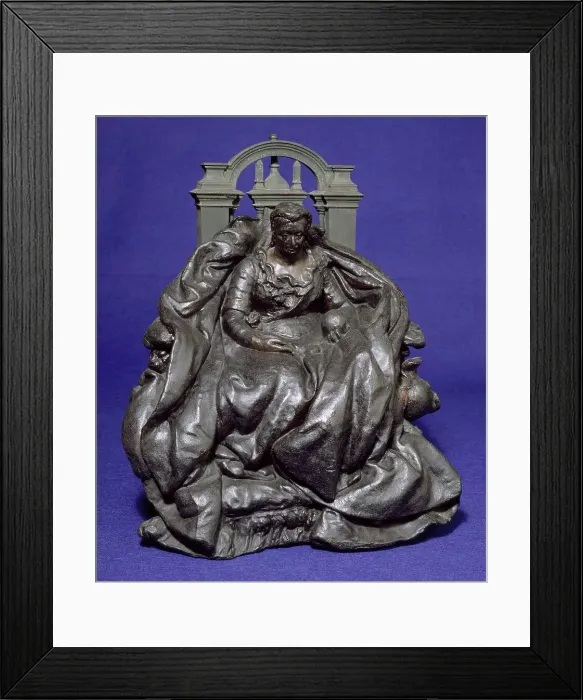 Framed Print : Model For Statue Of Queen Victoria At Winchester, 1887. Creator: Alfred Gilbert Framed Print : Model For Statue Of Queen Victoria At Winchester, 1887. Creator: Alfred Gilbert