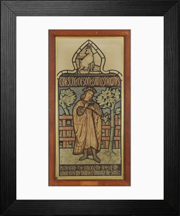 Framed Print : The Song of Solomon - As the Apple Tree among the Trees of the wood, 1862-3. Creator: Sir Edward Coley Burne-Jones Framed Print : The Song of Solomon - As the Apple Tree among the Trees of the wood, 1862-3. Creator: Sir Edward Coley Burne-Jones