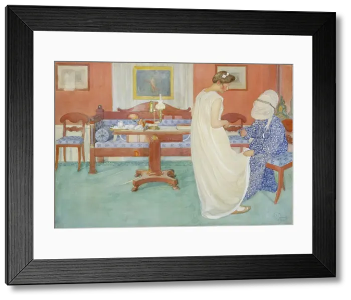 Framed Print : The Bridesmaid, 1908. Creator: Carl Larsson Framed Print : The Bridesmaid, 1908. Creator: Carl Larsson