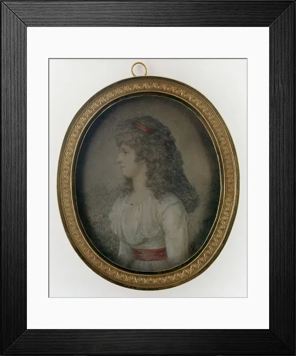 Framed Print : Portrait of a young lady, 1778-1828. Creator: Lorentz Svensson Sparrgren Framed Print : Portrait of a young lady, 1778-1828. Creator: Lorentz Svensson Sparrgren