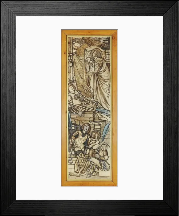Framed Print : The Deliverance of St Peter from Prison, 1863. Creator: Sir Edward Coley Burne-Jones Framed Print : The Deliverance of St Peter from Prison, 1863. Creator: Sir Edward Coley Burne-Jones