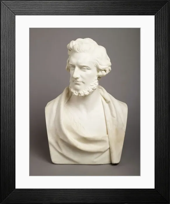 Framed Print : Bust of Felix Mendelssohn-Bartholdy, 1850. Creator: Peter Hollins Framed Print : Bust of Felix Mendelssohn-Bartholdy, 1850. Creator: Peter Hollins