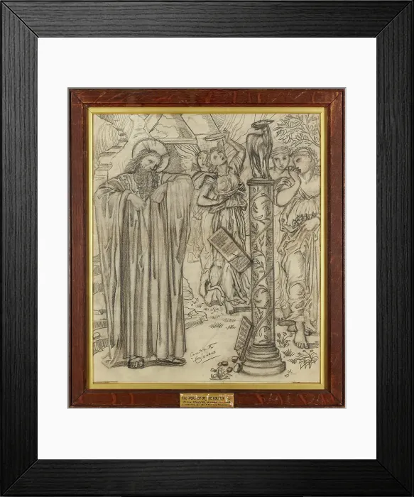 Framed Print : The Worship of the Golden Calf, 1866. Creator: Sir Edward Coley Burne-Jones Framed Print : The Worship of the Golden Calf, 1866. Creator: Sir Edward Coley Burne-Jones