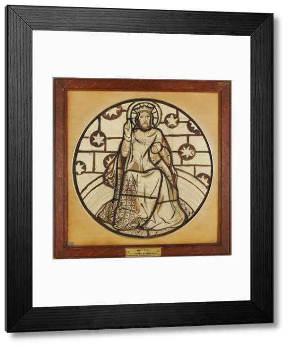 Framed Print : Christ in Majesty, 1861. Creator: Sir Edward Coley Burne-Jones Framed Print : Christ in Majesty, 1861. Creator: Sir Edward Coley Burne-Jones
