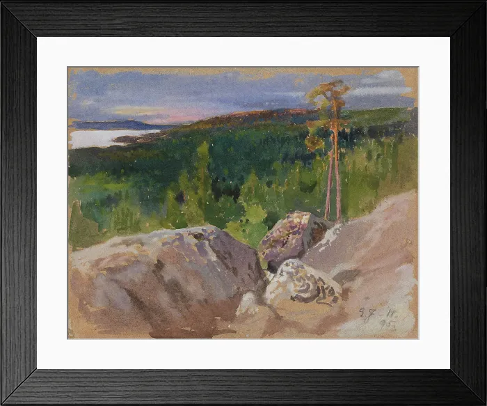 Framed Print : Study from Koli, 1895. Creator: Eero Jarnefelt Framed Print : Study from Koli, 1895. Creator: Eero Jarnefelt