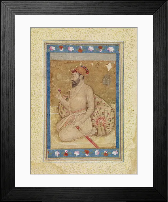 Framed Print : Portrait of Shah Jahan, Mughal School, 1700-1799. Creator: Unknown Framed Print : Portrait of Shah Jahan, Mughal School, 1700-1799. Creator: Unknown