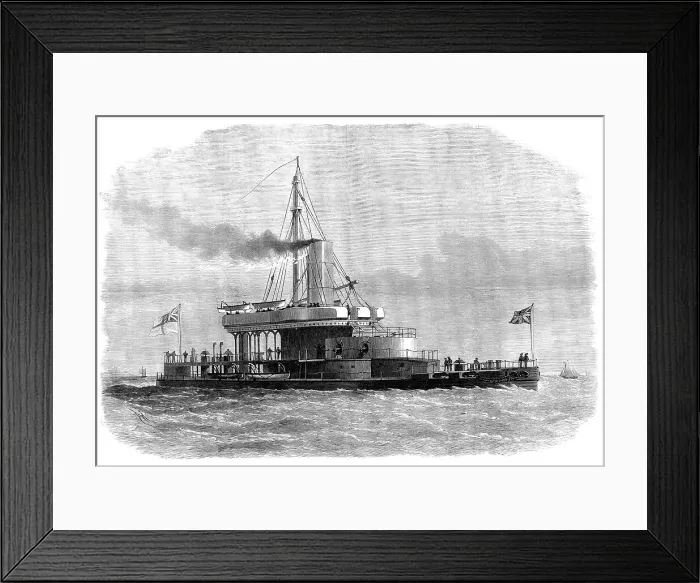 Framed Print : The new turret-ship Glatton, for harbour defence, 1871. Creator: Unknown Framed Print : The new turret-ship Glatton, for harbour defence, 1871. Creator: Unknown