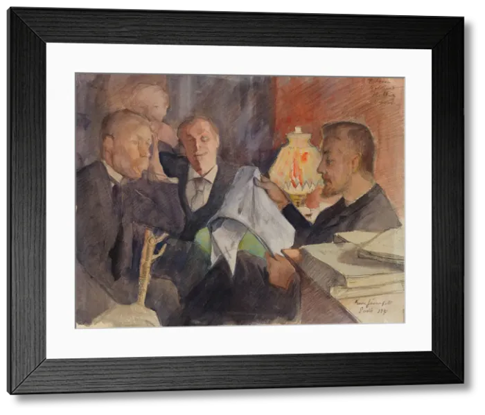 Framed Print : In the Paris Studio, 1891. Creator: Eero Jarnefelt Framed Print : In the Paris Studio, 1891. Creator: Eero Jarnefelt