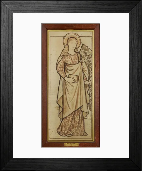 Framed Print : Virgin Mary, 1863. Creator: Sir Edward Coley Burne-Jones Framed Print : Virgin Mary, 1863. Creator: Sir Edward Coley Burne-Jones