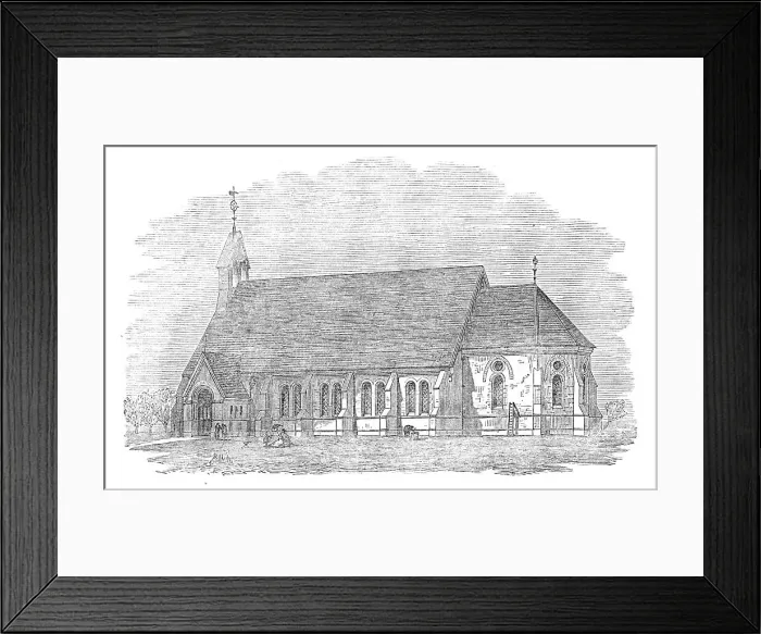 Framed Print : Algarkirk Fen Church, 1871. Creator: Unknown Framed Print : Algarkirk Fen Church, 1871. Creator: Unknown