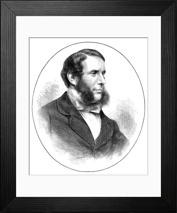 Framed Print : Mr. George Jessel, Q.C. M.P. the new Solicitor-General, 1871. Creator: Unknown