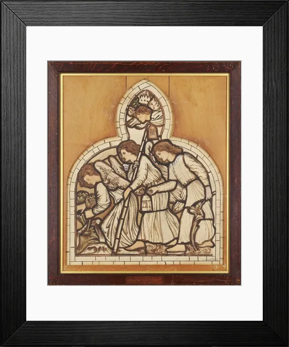 Framed Print : The Flight into Egypt - Angels leading the Way, 1862. Creator: Sir Edward Coley Burne-Jones Framed Print : The Flight into Egypt - Angels leading the Way, 1862. Creator: Sir Edward Coley Burne-Jones