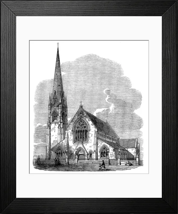 Framed Print : St. James's Church, Camberwell, 1871. Creator: Unknown Framed Print : St. James's Church, Camberwell, 1871. Creator: Unknown