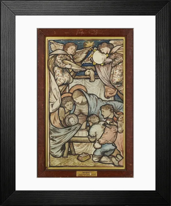 Framed Print : The Nativity, 1863. Creator: Sir Edward Coley Burne-Jones Framed Print : The Nativity, 1863. Creator: Sir Edward Coley Burne-Jones