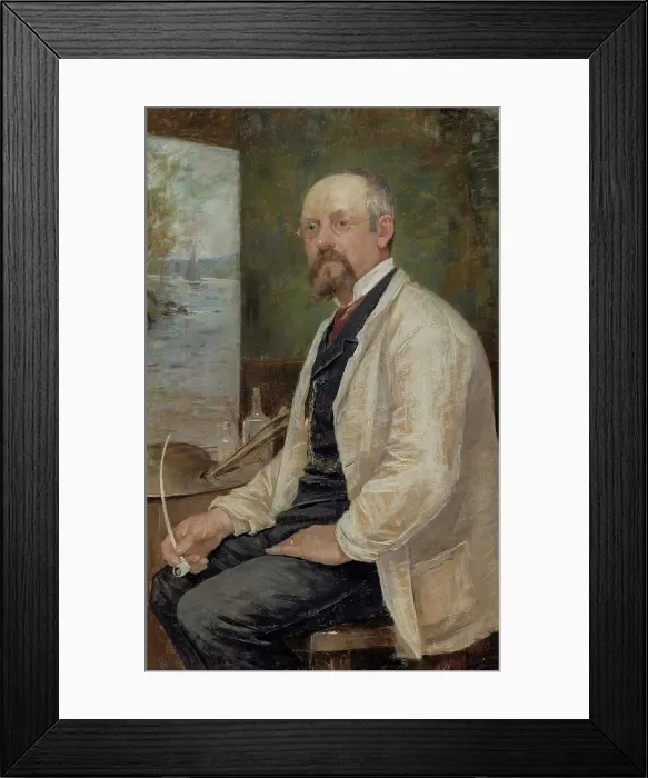 Framed Print : Portrait of Berndt Lindholm, 1886. Creator: Anna Christina Nordgren Framed Print : Portrait of Berndt Lindholm, 1886. Creator: Anna Christina Nordgren