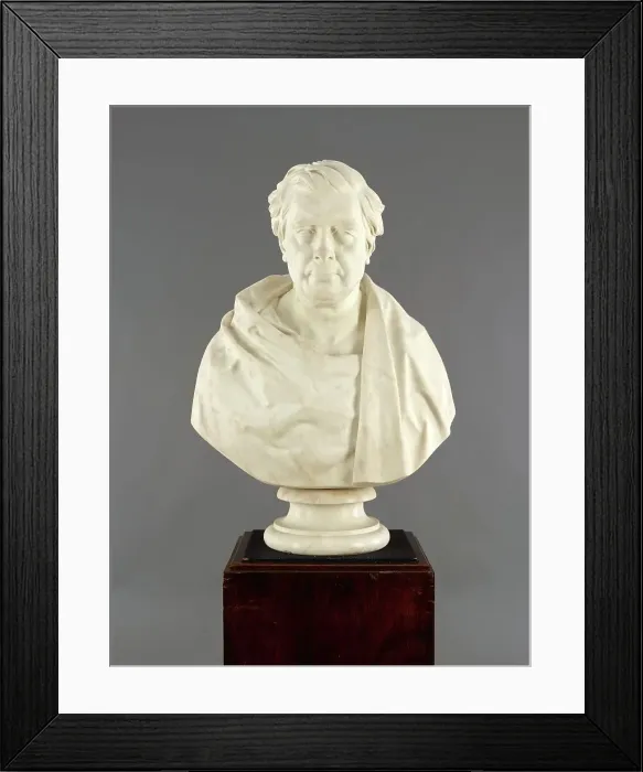 Framed Print : Bust of David Cox (1783-1859), 1860. Creator: Peter Hollins Framed Print : Bust of David Cox (1783-1859), 1860. Creator: Peter Hollins
