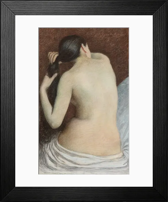 Framed Print : Model, 1875-1889. Creator: Pierre Puvis de Chavannes Framed Print : Model, 1875-1889. Creator: Pierre Puvis de Chavannes