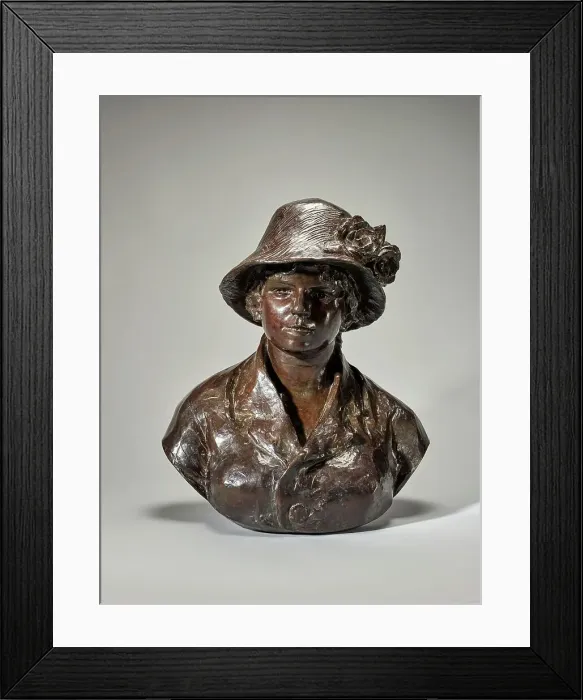 Framed Print : Bust of Madame Renoir, 1926. Creator: Pierre-Auguste Renoir Framed Print : Bust of Madame Renoir, 1926. Creator: Pierre-Auguste Renoir