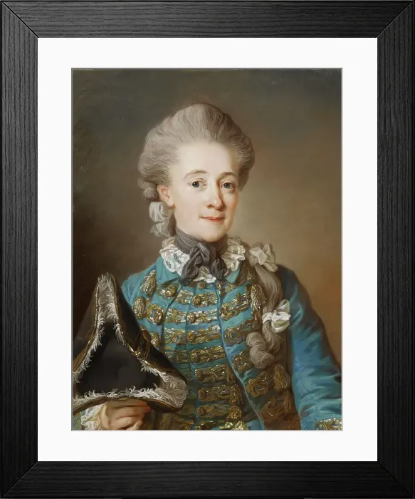 Framed Print : Lady Ulrica Fredrika Cedercreutz, 1770. Creator: Gustaf Lundberg Framed Print : Lady Ulrica Fredrika Cedercreutz, 1770. Creator: Gustaf Lundberg