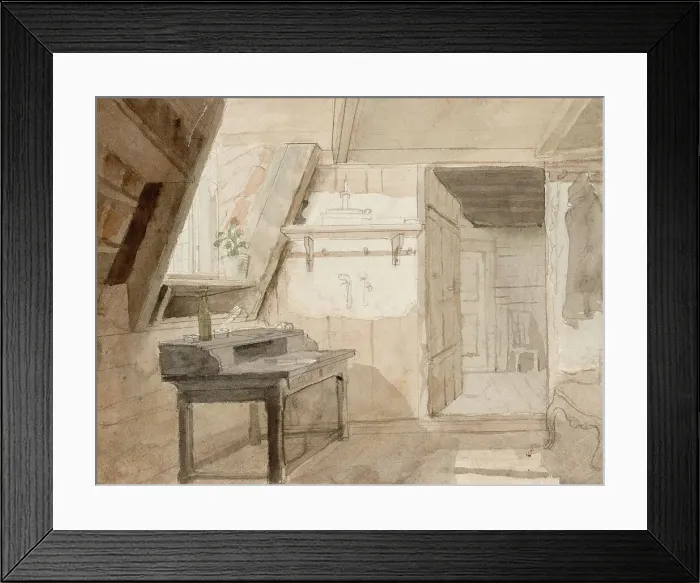Framed Print : Interior, 1840-1873. Creator: Robert Wilhelm Ekman Framed Print : Interior, 1840-1873. Creator: Robert Wilhelm Ekman