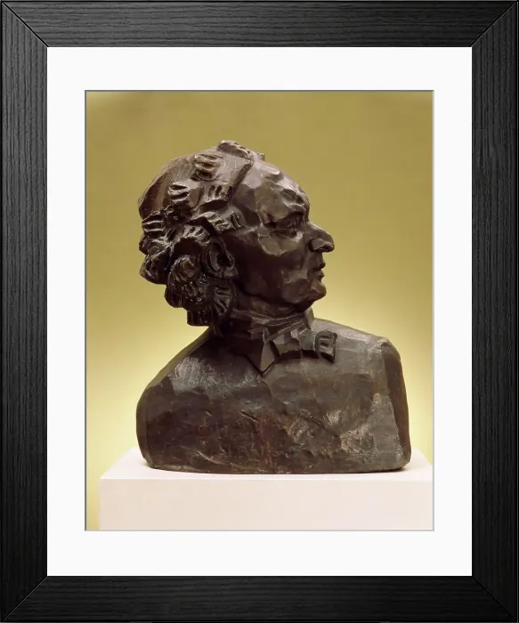 Framed Print : Alfred Wolmark, 1913. Creator: Henri Gaudier-Brzeska Framed Print : Alfred Wolmark, 1913. Creator: Henri Gaudier-Brzeska