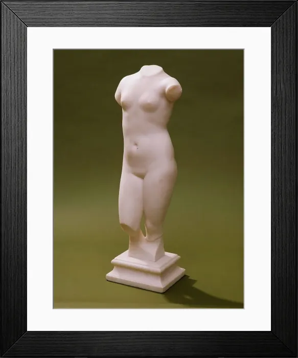 Framed Print : Female Nude Torso, 1890. Creator: Alphonse Legros Framed Print : Female Nude Torso, 1890. Creator: Alphonse Legros