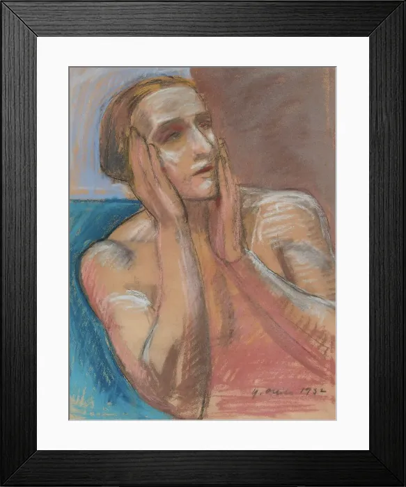 Framed Print : Poet, study for the ceiling painting of the National Theater, 1932. Creator: Yrjö Aleksander Ollila Framed Print : Poet, study for the ceiling painting of the National Theater, 1932. Creator: Yrjö Aleksander Ollila