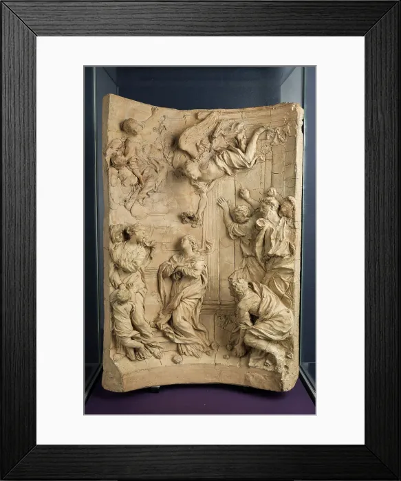Framed Print : Martyrdom of St Emerenziana, 1660. Creator: Ercole Ferrata Framed Print : Martyrdom of St Emerenziana, 1660. Creator: Ercole Ferrata