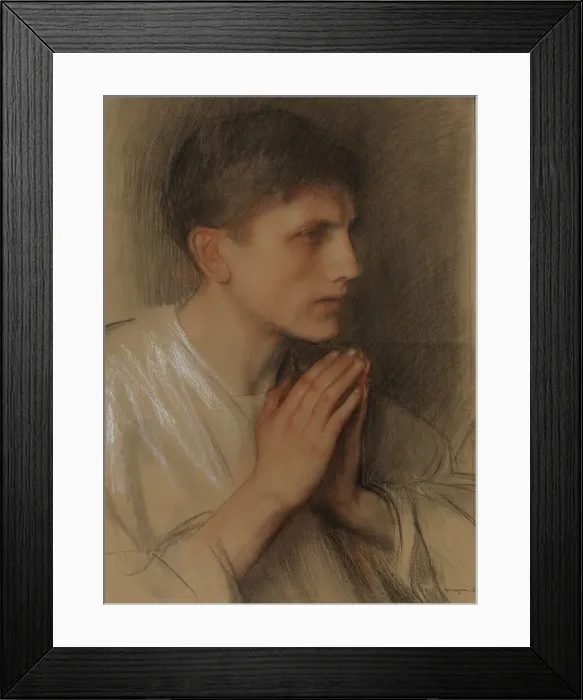 Framed Print : Disciple from Emmaus, 1896. Creator: Pascal Adolphe Jean Dagnan-Bouveret